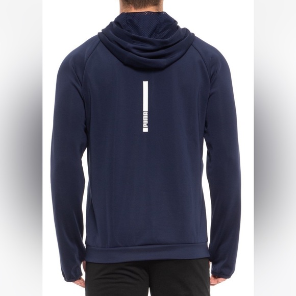 Puma Tec Sports Hoodie - Zip Neck- Men’s sz M - Picture 2 of 5